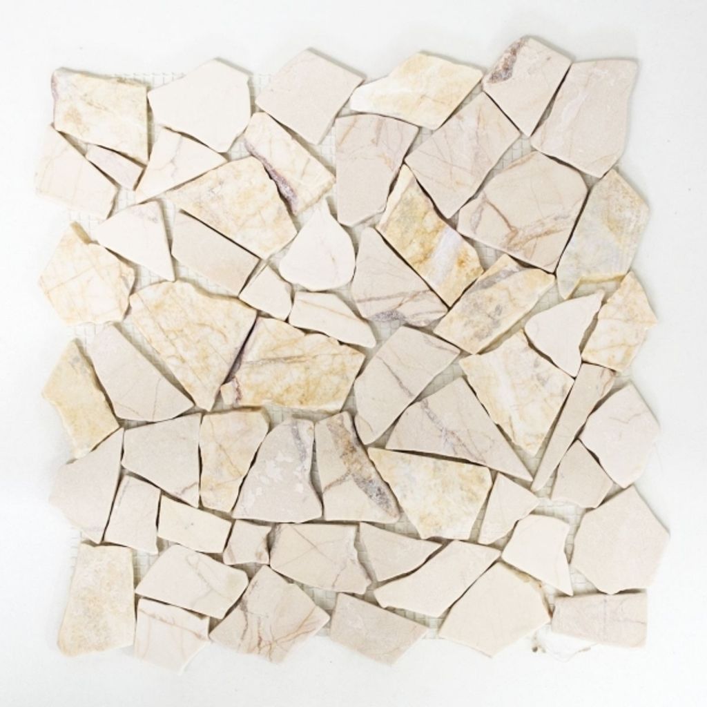 Mosaik Fliese Marmor Naturstein Bruch Ciot golden cream Produktbild 
