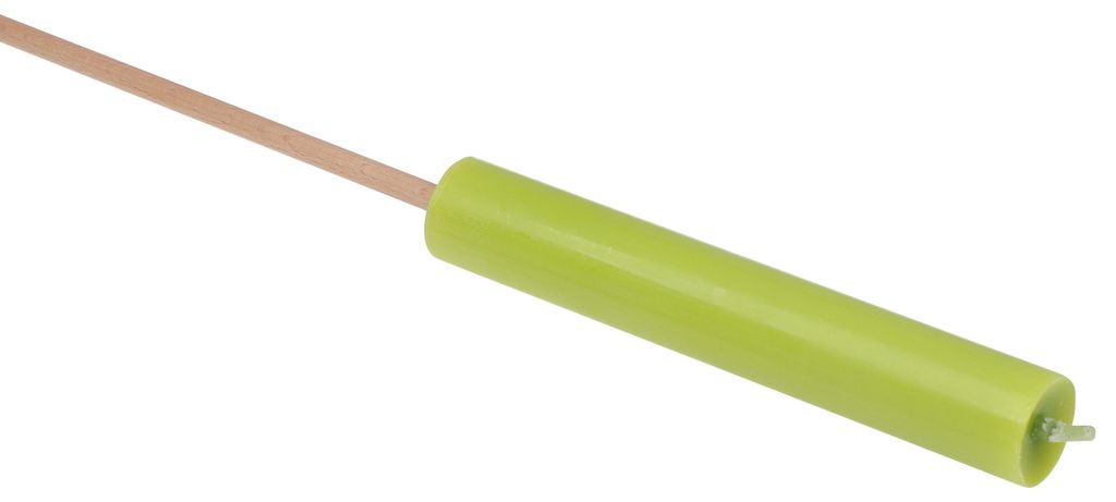 Fackelkerze Kiwi Grün 23 x 3,8 cm Gesamtlänge 68 cm Produktbild 