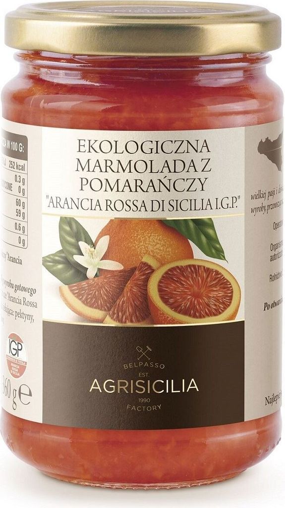 ROTE ORANGENMARMELADE 360 g - AGRISICILIA Produktbild 