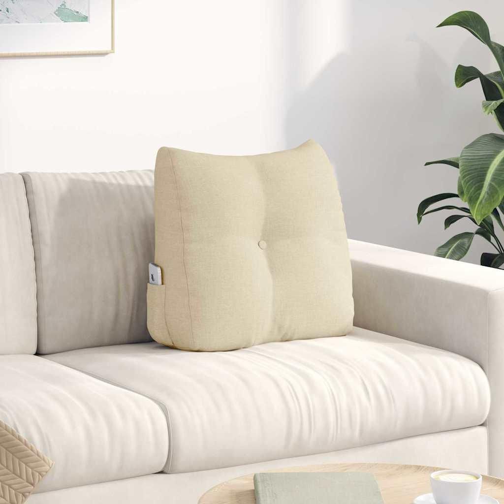 "Schlussverkauf" Rücken Kissen -Sitzkissen - 1 PC - Creme 45x24x50 cm Stoff C8236