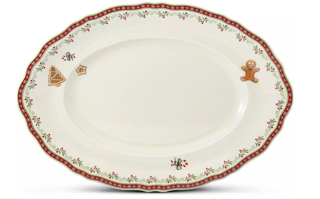Mísa oválná, 36 cm, perníčky, vánoční porcelán, Leander Obrázek produktu 