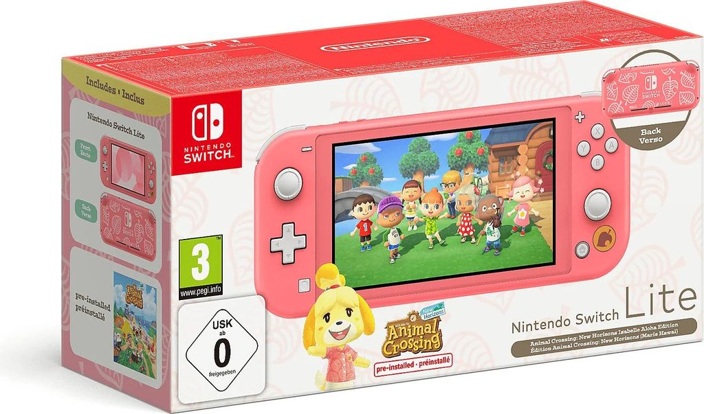 Nintendo Switch Lite Animal Crossing: New Horizons Isabelle Produktbild 