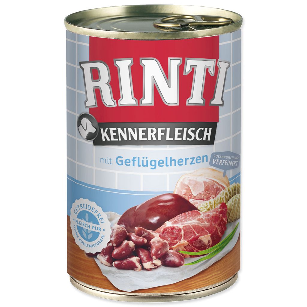 RINTI Kennerfleisch, Dospelý, Akékoľvek plemeno, Srdce, Obrázok produktu 