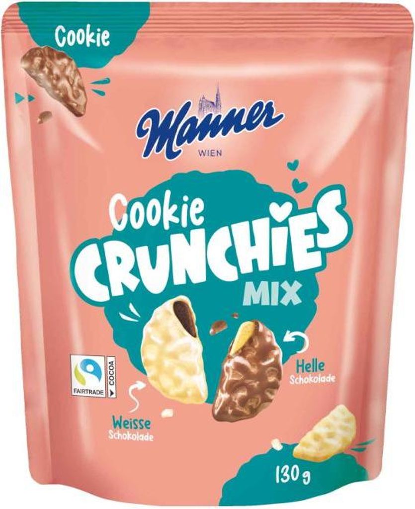 Manner Cookie Crunchies Mix 130g Produktbild 