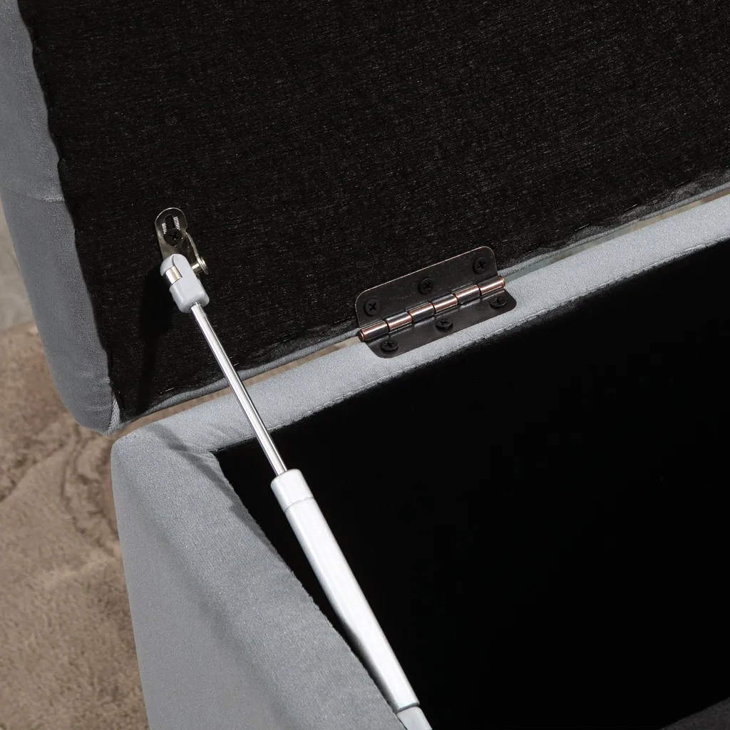 Banc d'Entrée Fortuna Lai : Coffre de Rangement avec Tabourets Intégrés - 8