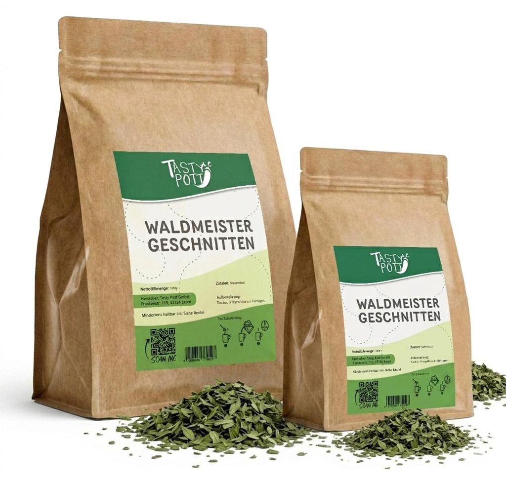 Tasty Pott Waldmeister getrocknet und geschnitten 500g Produktbild 