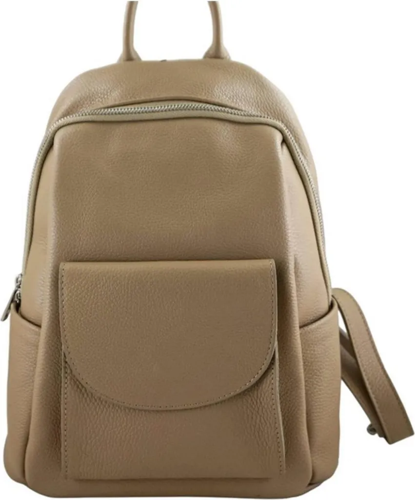 Sac à dos en cuir pleine fleur Barberini's BR27790 avec finitions