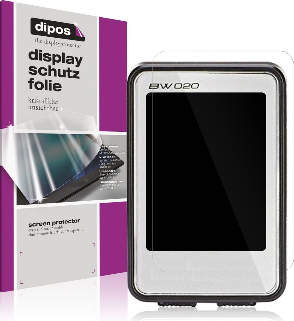 2x Schutzfolie für Prophete BW-020 klar Displayschutzfolie Produktbild 