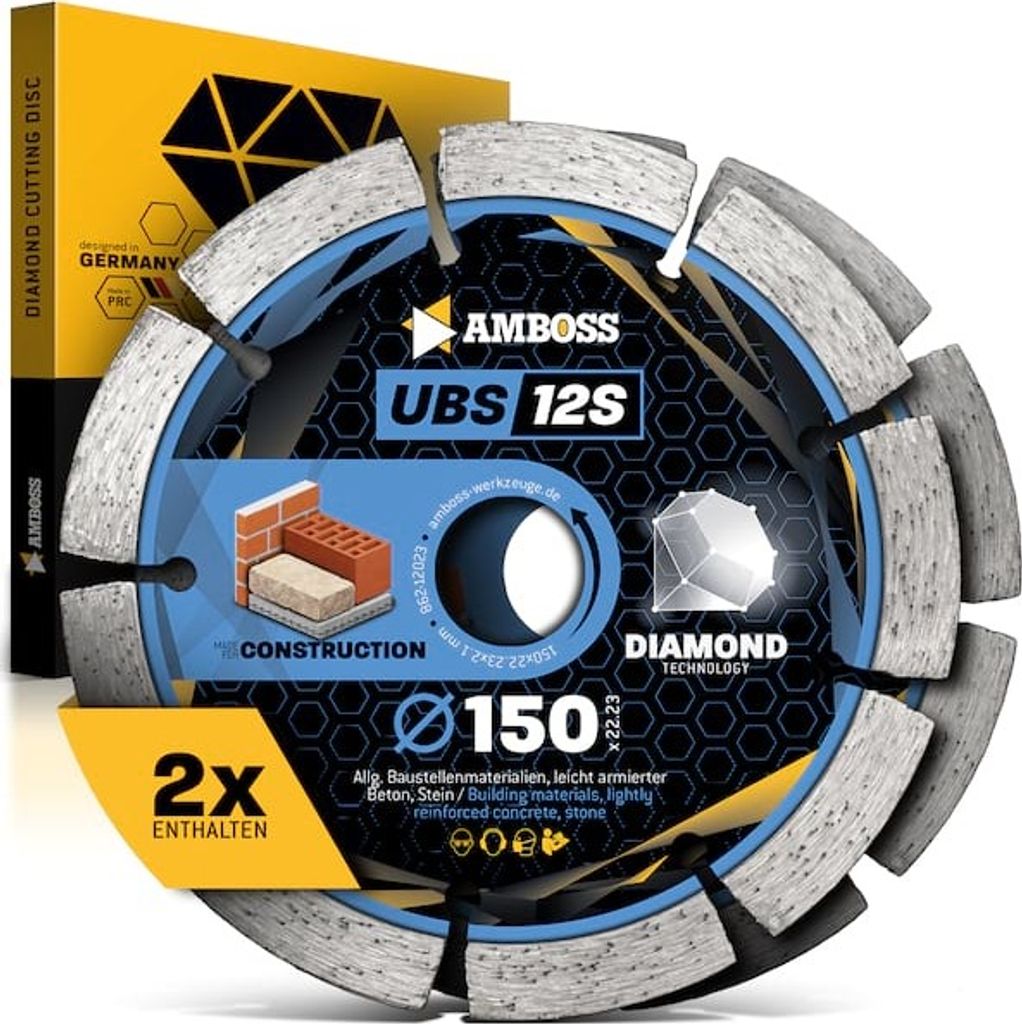 Amboss UBS 12S Diamant Trennscheiben Set für Produktbild 