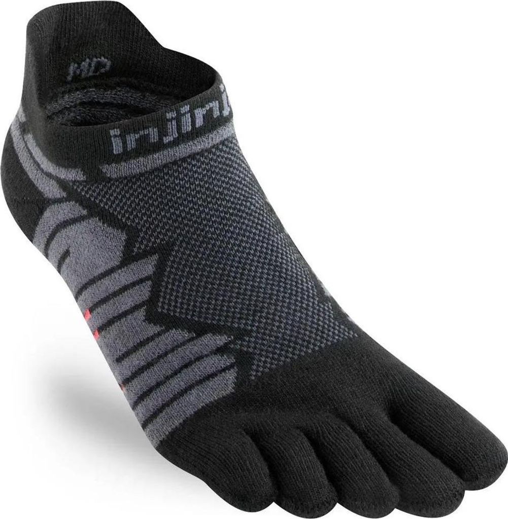 Injinji Ultra Run No-show Coolmax (Polyesterfasern) Socken Schwarz EU 44 1/2-47 Schwarz EU 44 1/2-47