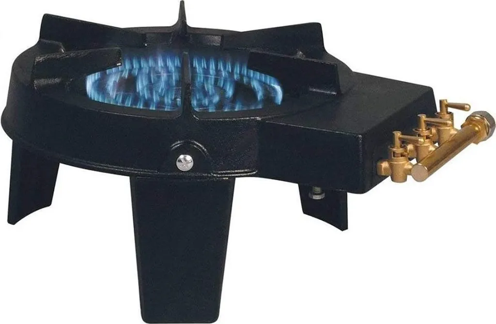 Réchaud Gaz de Ville 3 Pieds en Fonte pour Grandes Marmites et Conserves