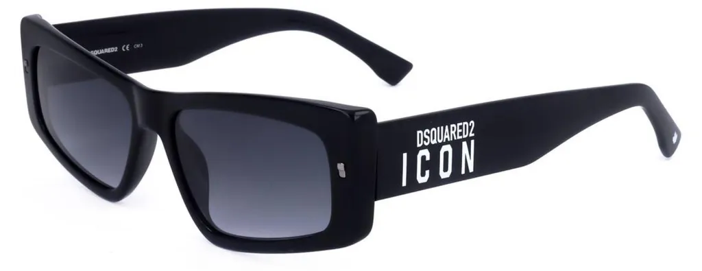 Lunettes de soleil Dsquared2 ICON 0007/S 807/9O Noir Taille 57 Luxe