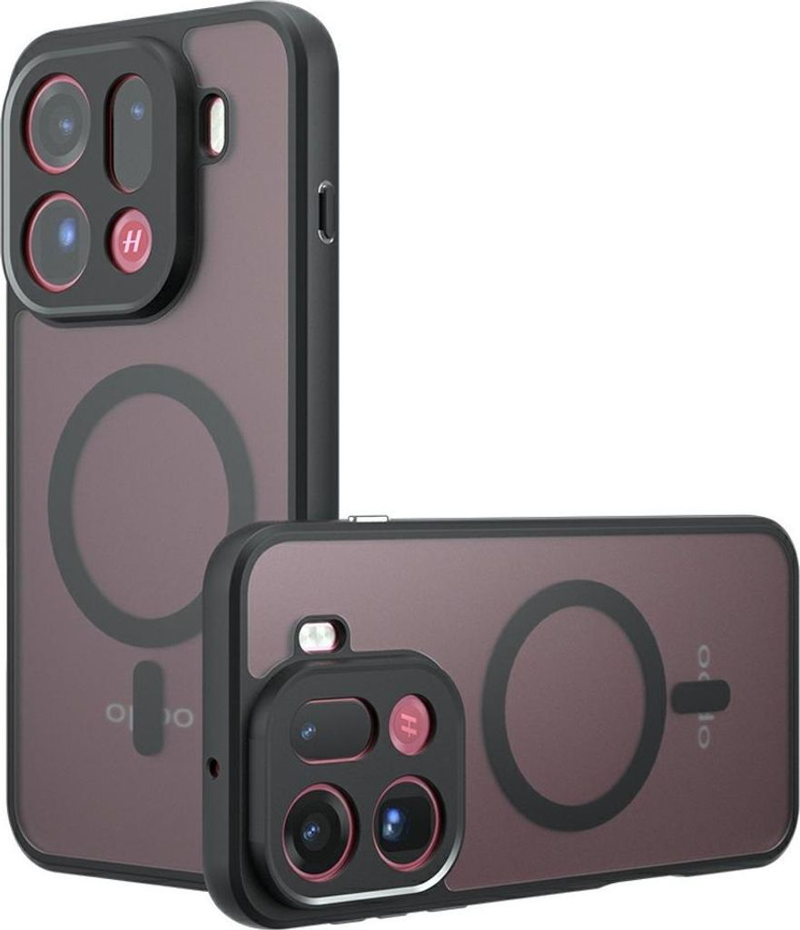 OPPO Find X9 Pro Hülle - Coverup Mattes Transparentes Back Cover mit Kameraschutz - MagSafe Compatible - Schwarz
