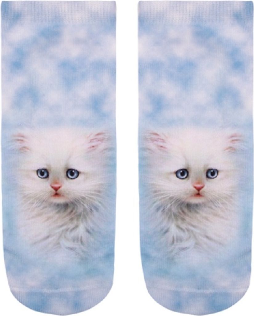 Socken Kätzchen, hellblau, Einheitsgröße, Strümpfe Socke, Katze Katzen