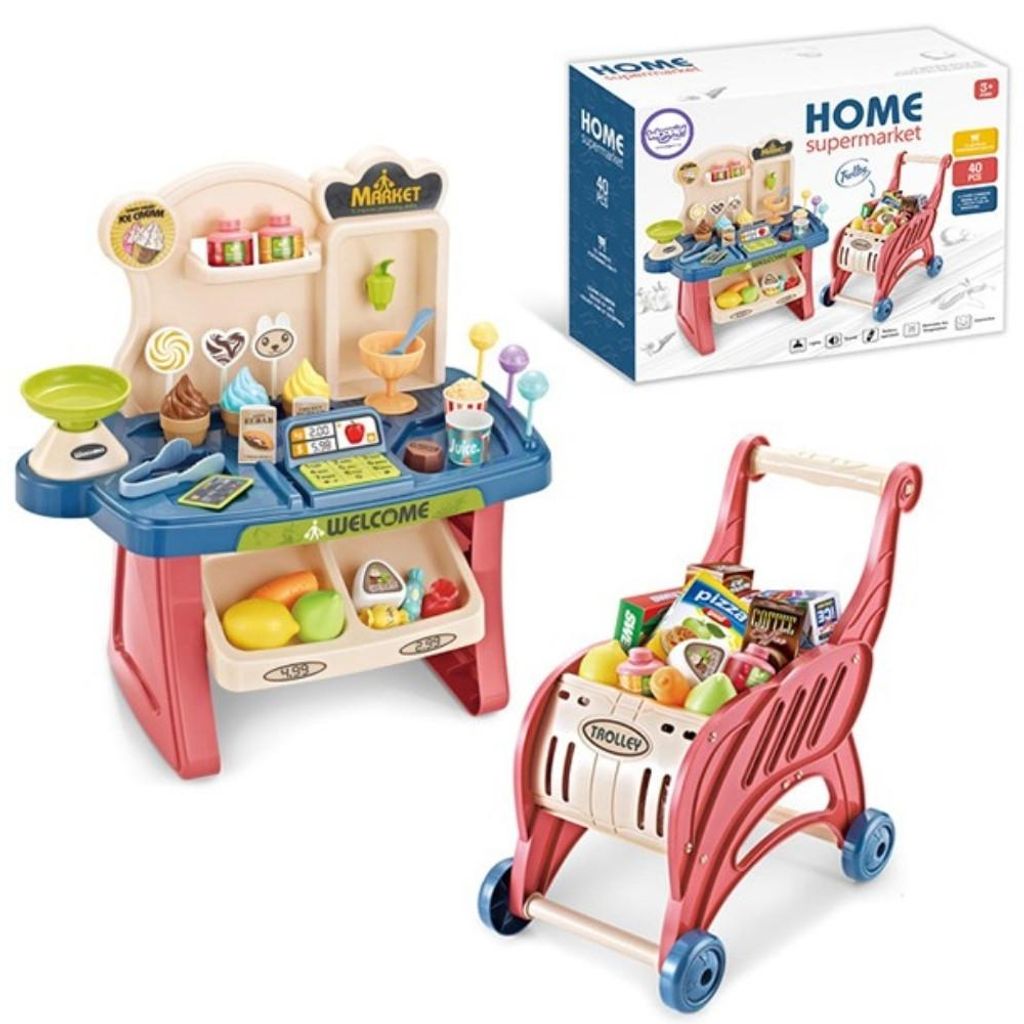 Woopie Shop : Panier de supermarché, glaces, bonbons + 40 Image du produit 