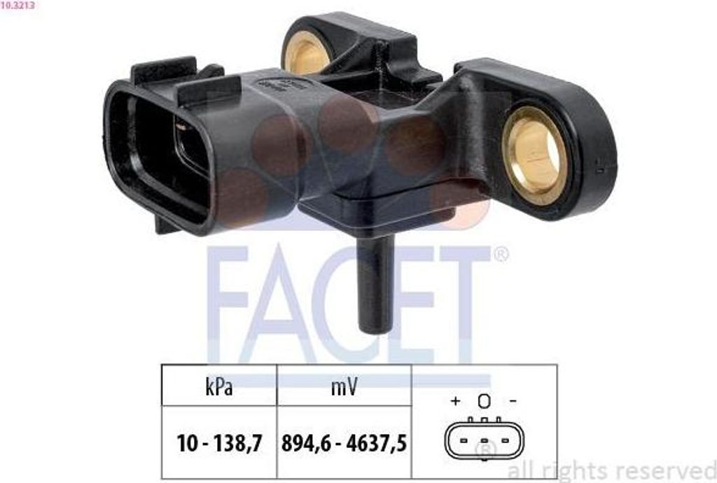FACET Luftdrucksensor Höhenanpassung 10.3213 für TOYOTA Yaris Schrägheck (P9)