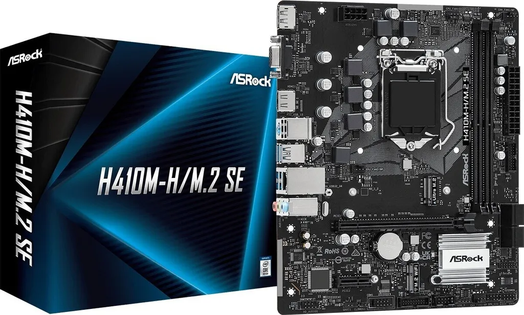 Carte mère ASRock H410M-H/M.2 SE pour réparer ou booster votre PC Intel