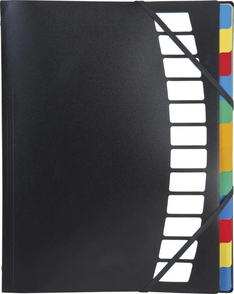BRUNNEN 1020253 Lot de 6 Ordnungsmappe avec 12 Onglets Multicolores