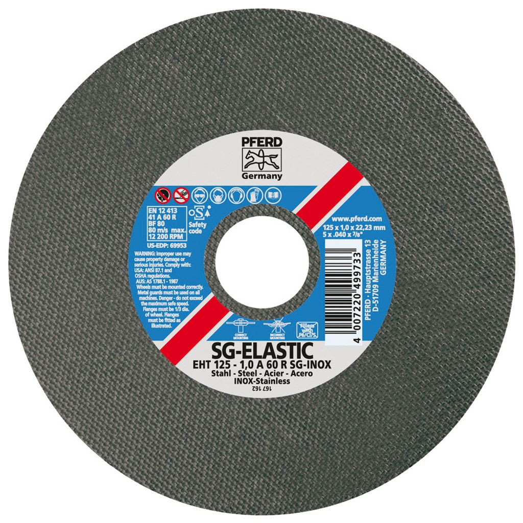 PFERD 61341112, 12,5 cm, 1 mm, 12200 ot/min, 25 kusov Obrázok produktu 