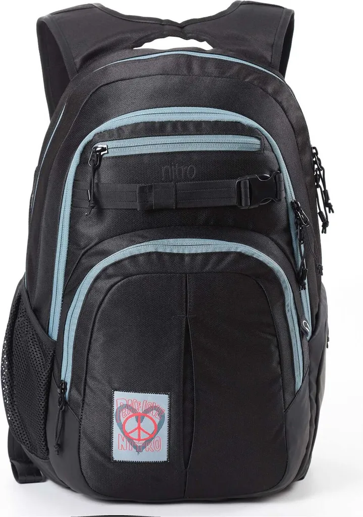 NITRO zaino per il tempo libero zaino con scomparto per laptop Daypacker Collection Chase Backpack 35L Peace Love Nitro nero