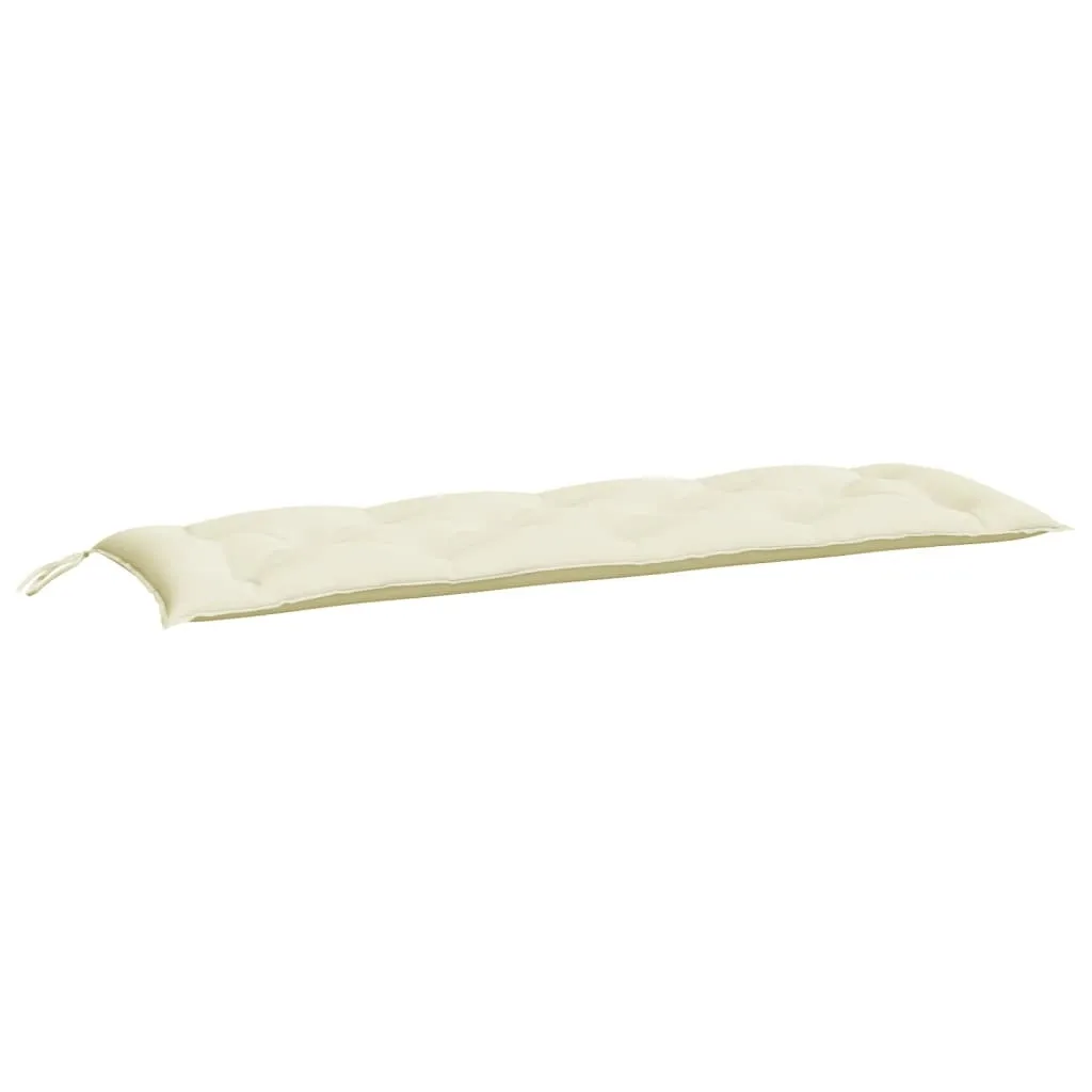 Cuscino vidaXL 150x50x7 cm Bianco Crema in Tessuto Oxford per Panca