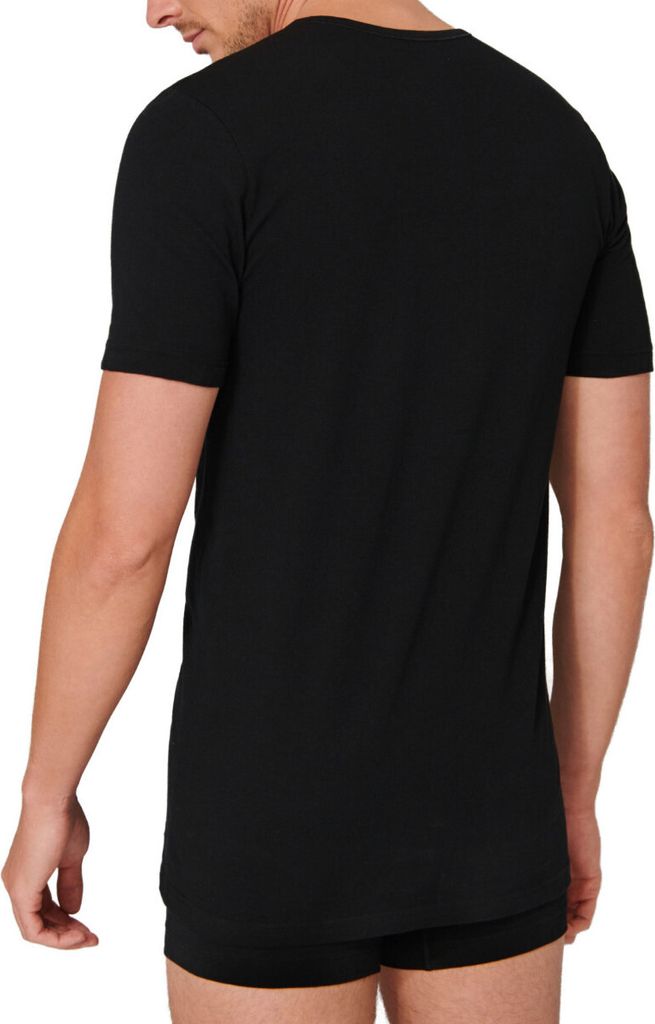 Schiesser Herren 2PACK T-shirt schwarz 5  PAK Produktbild 10