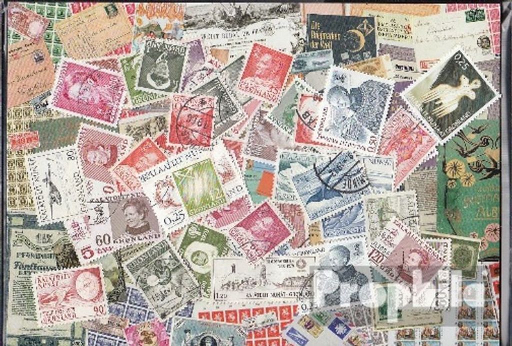 Briefmarken Dänemark - Grönland 50 verschiedene Marken
