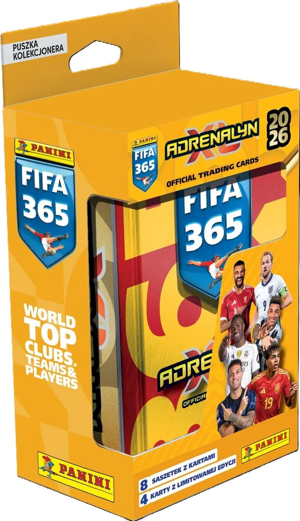 Panini FIFA 365 Adrenalyn XL 2026 Boîte Métallique Classique Foot