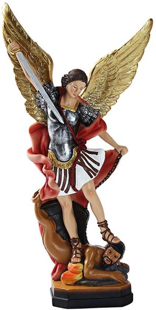 31 cm großer Erzengel Michael Figur, dunkel, religiöse Sammlung