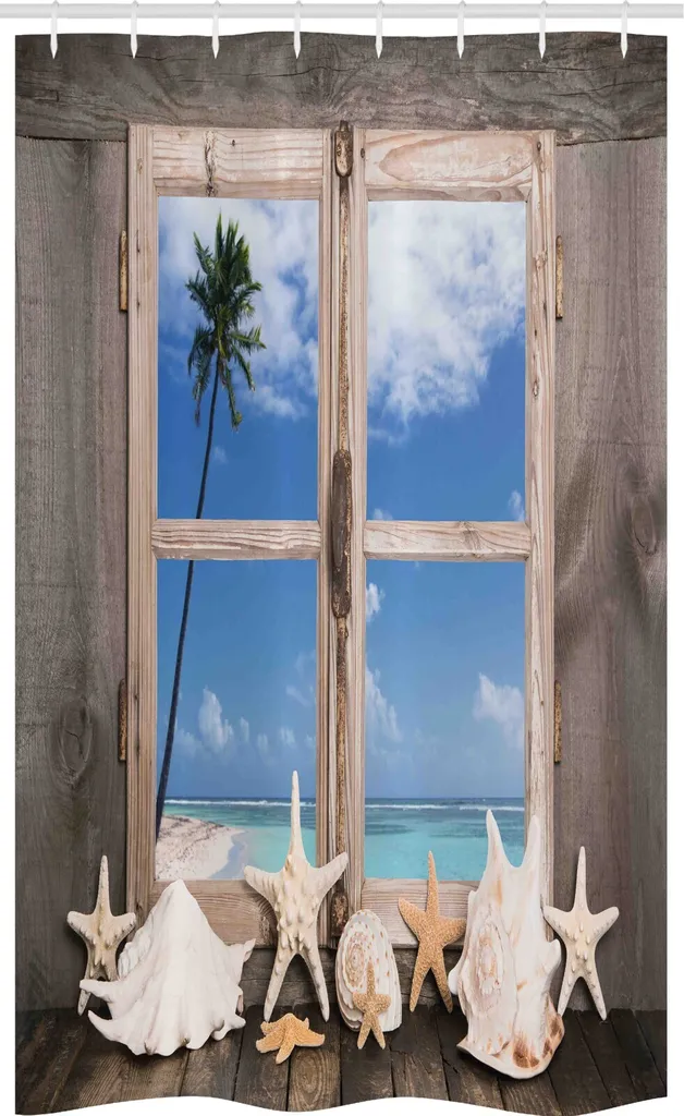 Arredo Bagno: Tenda Doccia Mare ABAKUHAUS 120x180 cm con Ganci