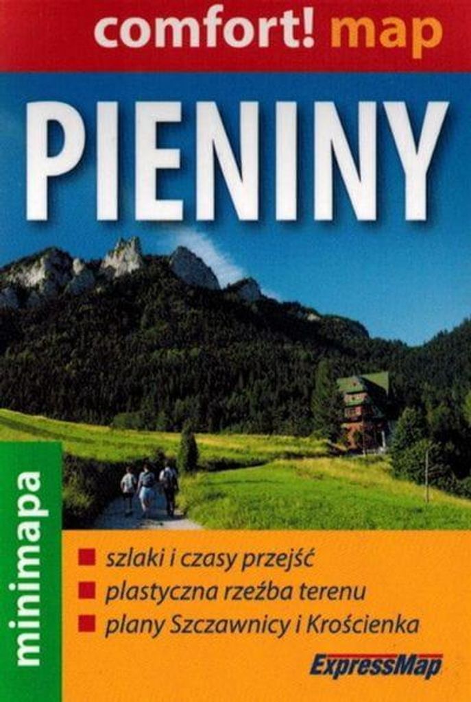 Pieniny 1:50 000. Laminowana mini mapa turystyczna. Zdjęcie produktu 