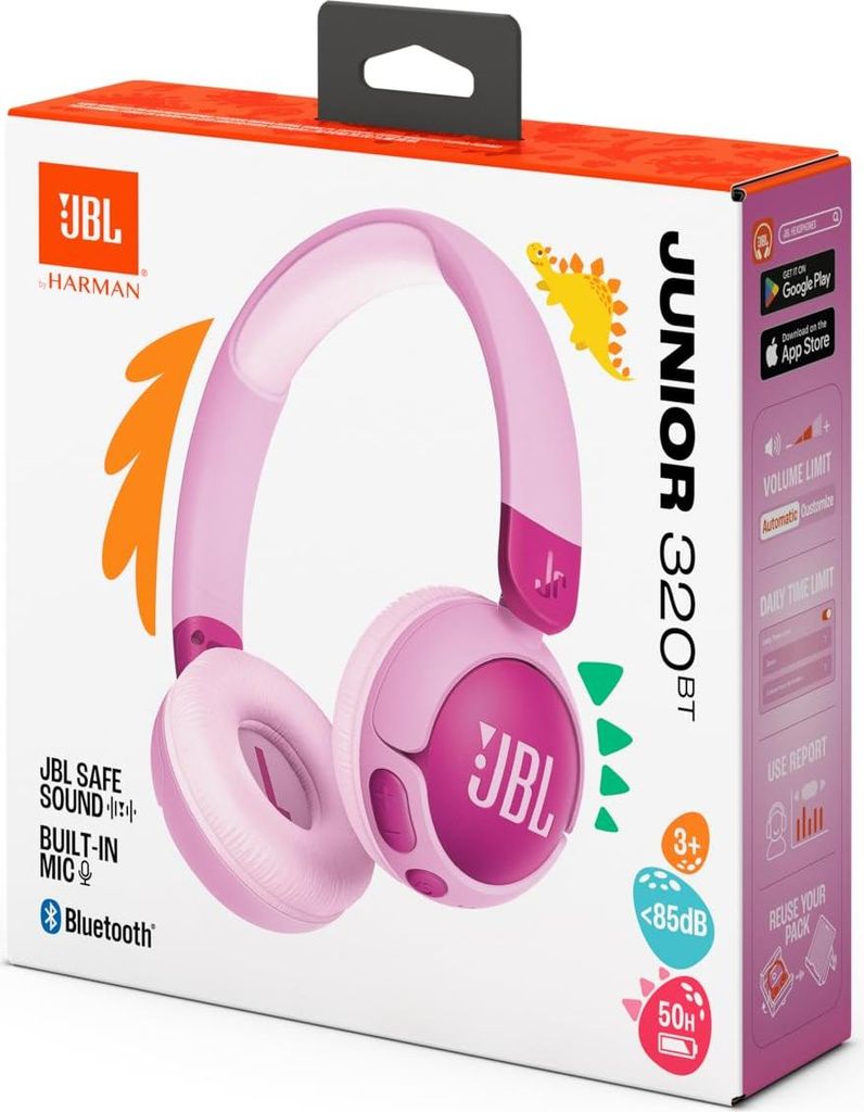JBL Junior 320BT Kopfhörer Kabellos Kopfband Anrufe/Musik Produktbild 