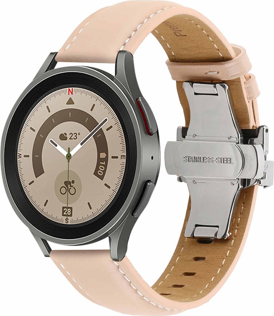 Für Samsung Galaxy Watch FE 6 5 4 Normal Pro Classic alle Größen Kunstleder Armband