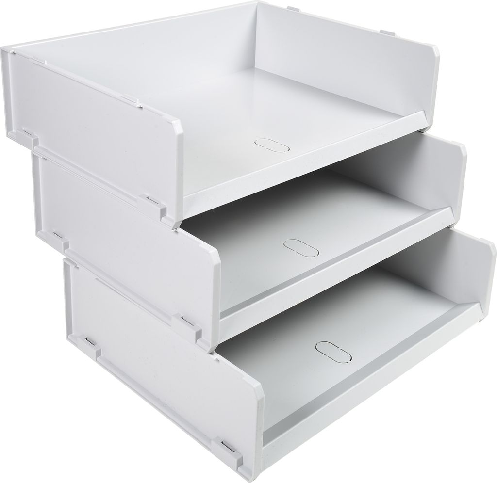 Exacompta 6x Briefablage Multisorter, 300x380x100 mm - Lichtgrau - 13040D