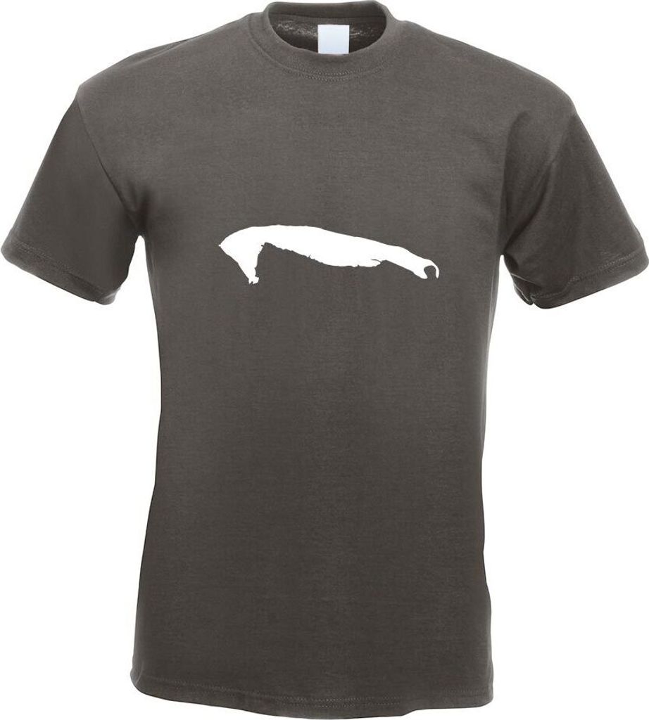 Kiwistar - T-Shirt - Graphit - Wangerooge - Deutschland - Insel Motiv Bedruckt Funshirt Design Print - mit Motiv Bedruckt - Funshirt Design - Sport...