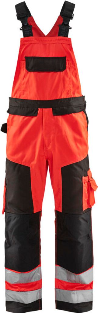 Blakläder High Vis Latzhose 2660 1804 in div. Farben, Farbe:high vis rot/schwarz, Größe:50