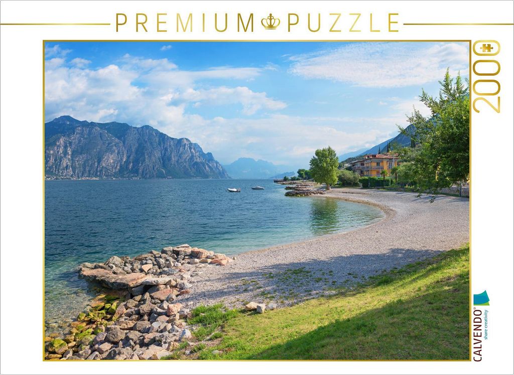 CALVENDO Puzzle Seeufer Malcesine 2000 Teile Puzzle quer | Produktbild 