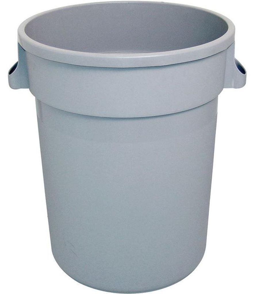 Abfallcontainer rund, grau, 120 Liter