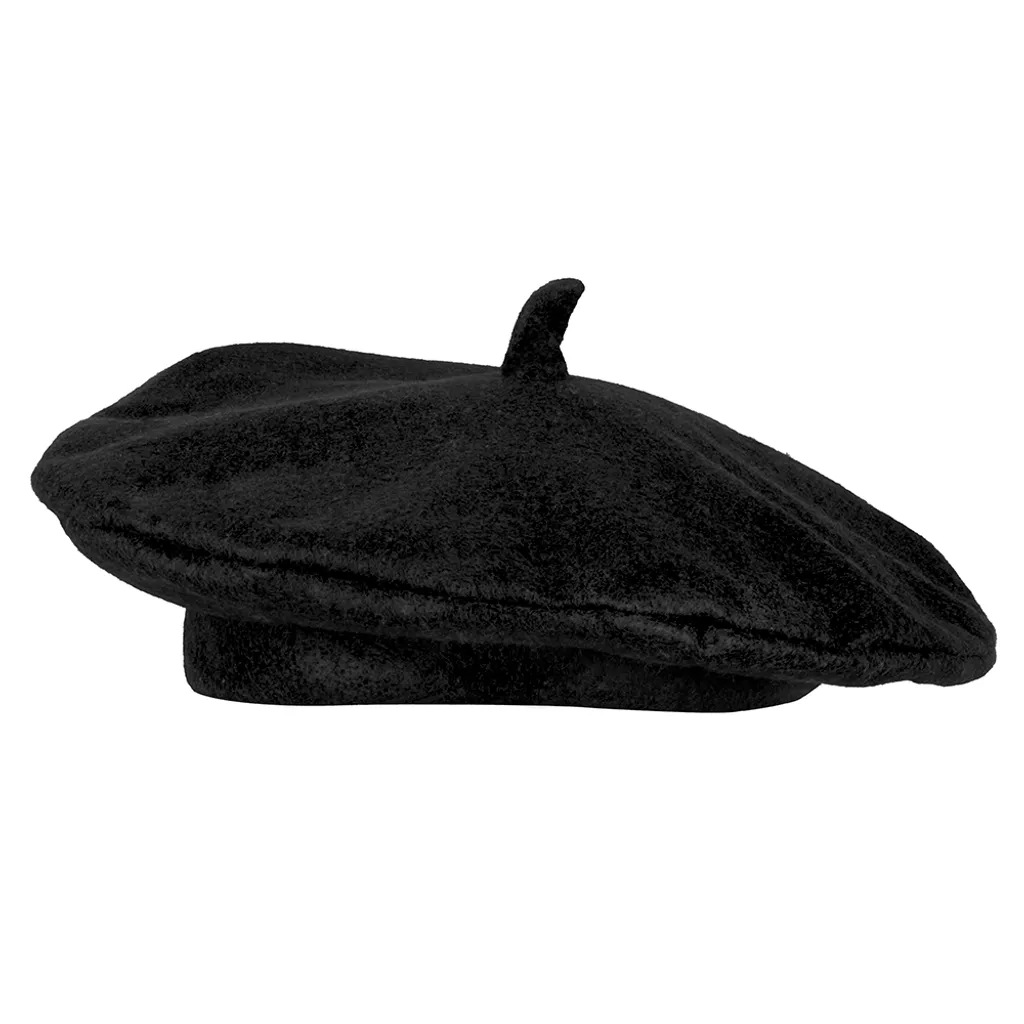 Béret noir ajustable taille unique - Ne serre pas et tient chaud - 2