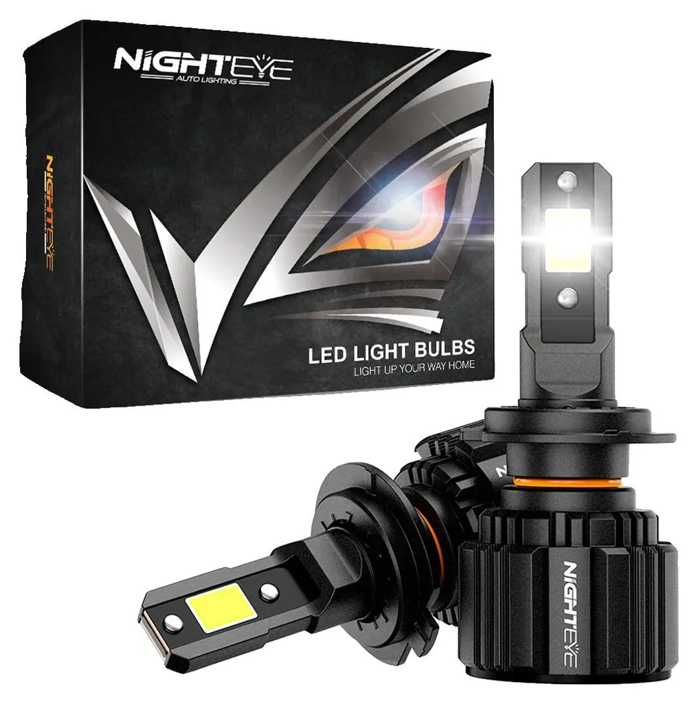 Phare LED H7 Haute Performance 30000LM avec Système de Refroidissement Actif