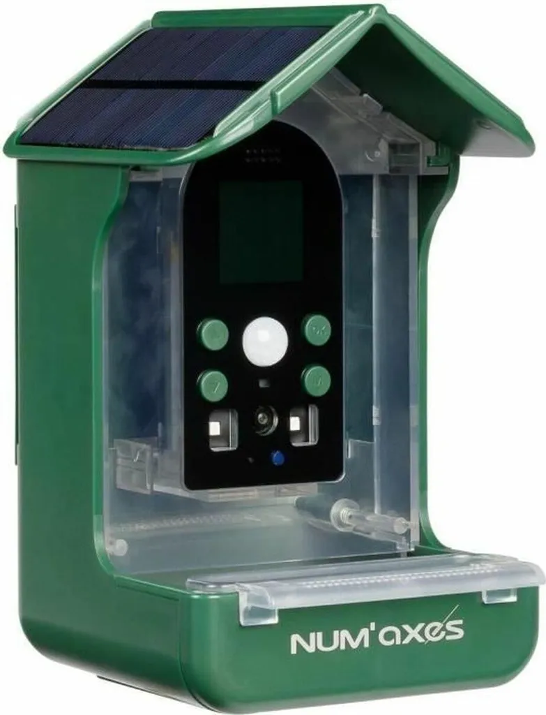 Distributeur de nourriture oiseaux noir Num'Axes pour jardin et balcon