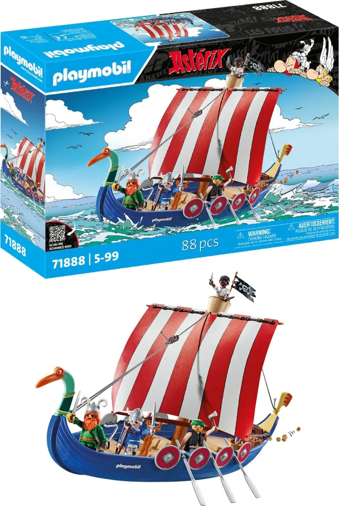 Bateau pirate PLAYMOBIL 71888 Astérix pour le bain et le jeu d'eau