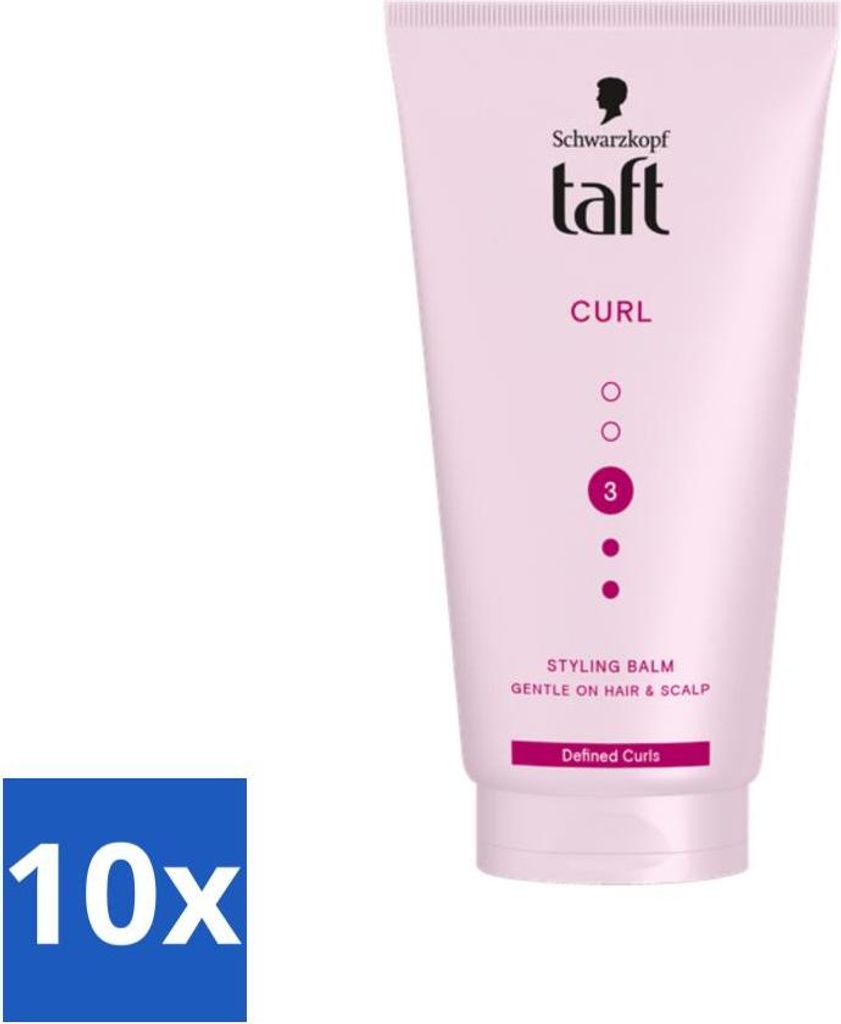 Taft - Styling Balm Curl - Halt 3 - Definierte Locken - 150 ml - Vorteilspack - 10 Stücke