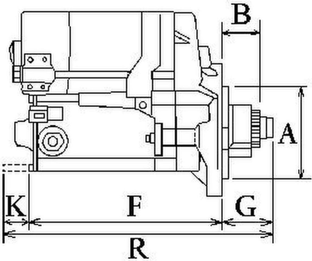 Démarreur 1,4 kW 9 dents HC-Cargo pour KUBOTA Image du produit 