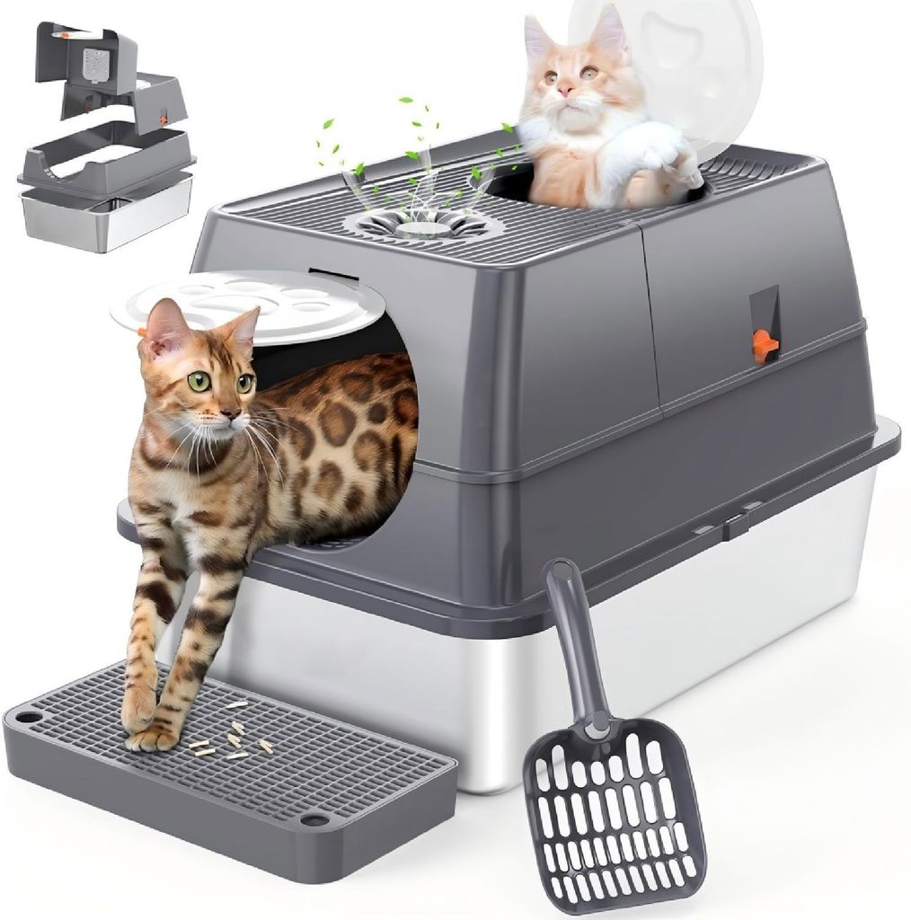 Katzentoilette Extra große geschlossene Produktbild 