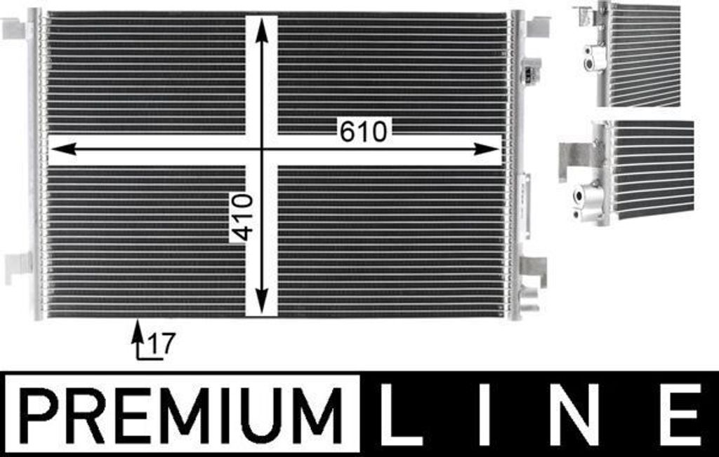 MAHLE AC 294 000P Kondensator Klimaanlage Klimakondensator Produktbild 