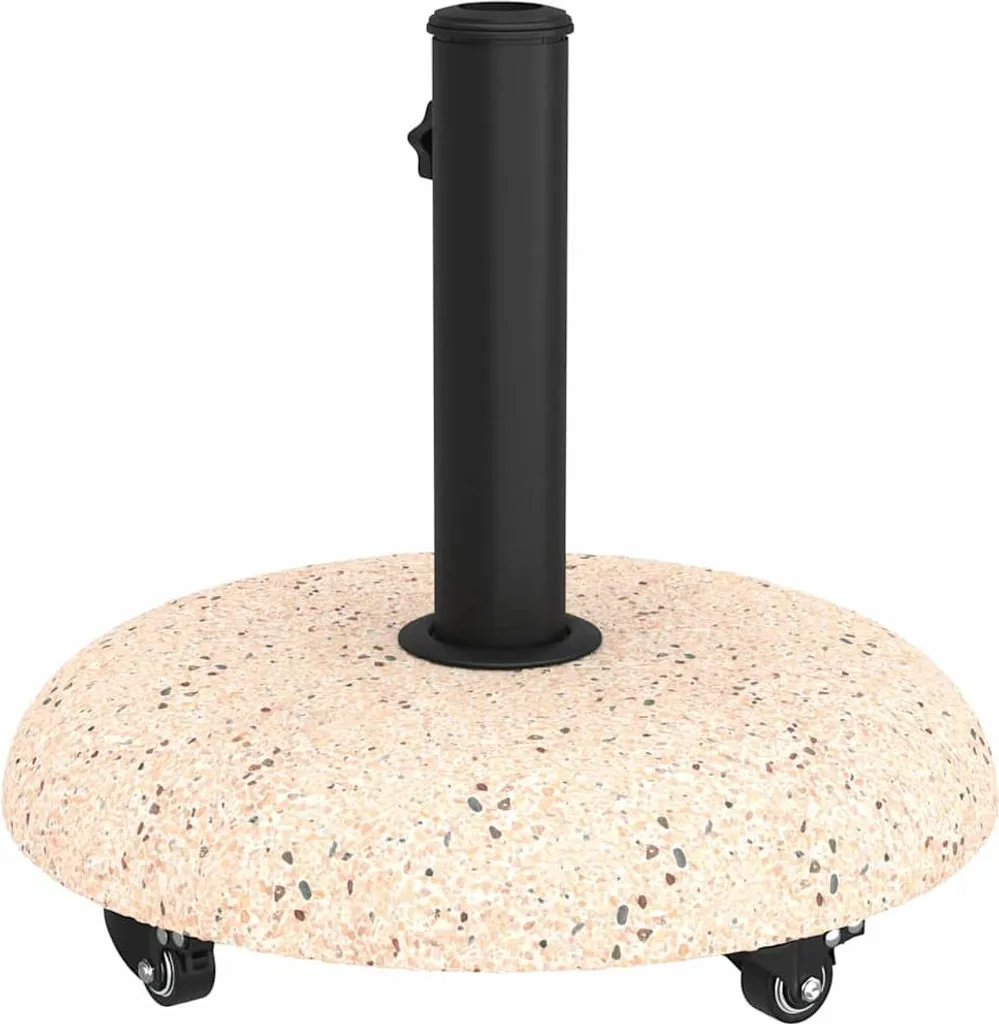 Pied de parasol lourd 21 kg vidaXL jaune pour stabiliser votre ombrage été