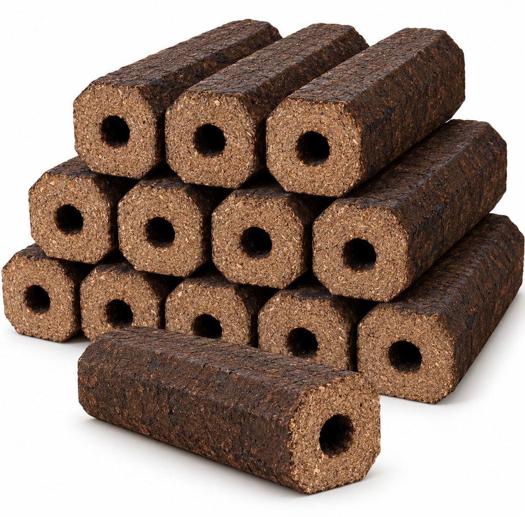 Pini Kay – Briquettes de bois – 12 pièces – environ 10 kg – Image du produit 