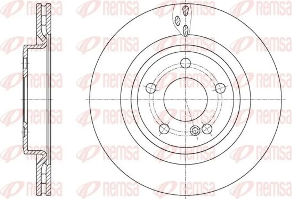 Disque de frein pour entretien Mercedes Classe A - REMSA 61633.10 OE