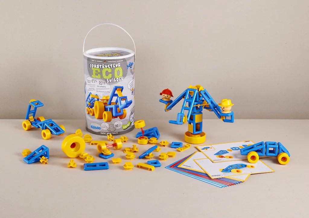 Plasticant Mobilo Eco Construction Builder 50201 92 Pcs Jeu Éducatif 3+